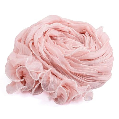 Premium Hijab Head Scarf Shawl Wrap for Muslim Women Lightweight Scarf for women - color: 09~bright Pink