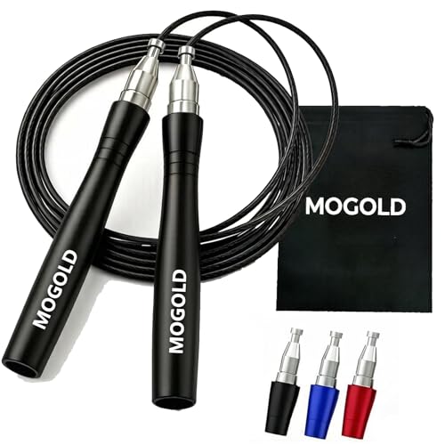 Speed Ropes Jump Rope For Men/Women-Tangle-Free-Self-Locking Screw-Free Design - color: Black