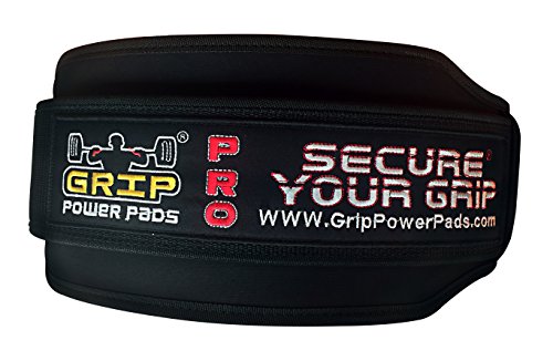 Grip Power Pads Gym Weight Lifting 6" Wide Neoprene Double Belt for Men Back Lumber Support Fitness Exercise Bodybuilding - size: 2X-Large 45" - 48.5"