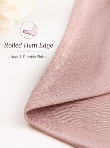 Premium Stretch Cotton Gradient Scarf for Women, Soft Jersey Wrap Shawl, Lightweight Ombre Hijab for Everyday Wear - color: Mctlo2537-lightpink