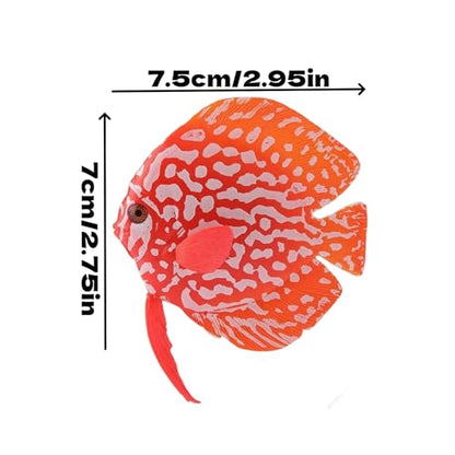 Aquarium Simulation Fish Lifelike Floating Fake Glow Fish Tank Ornament with Suction Cup Natural Decor Glow Effect for Decorating Aquariums