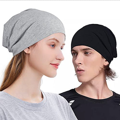 Cotton Slouchy Beanie Hip-Hop Soft Lightweight Running Beanie Adult Skull Hats Cap for Men Women - color: Closetop-c