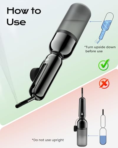 ESSAGER Portable Bidet for Travel, Foldable & Rechargeable Handheld Sprayer–Waterproof with 2 Pressure Modes, 350ml Expandable Bottle for Women, Men, Baby, Postpartum & Personal Hygiene(Black) - color: Black