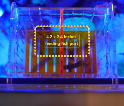 Acrylic Acclimation Box for Saltwater Fish and Reef Coral Quarantine Isolation Box for Aquarium Fish Hydroponic Plant External Breeding Box - size: 7.87inch*6.69inch*7.87inch