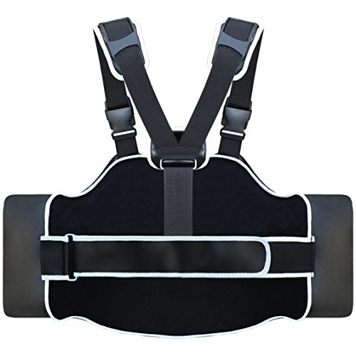 Farabi Body Shield Belly Protector Guard Belly Ribb Protection Training Pad - color: Black/Blue