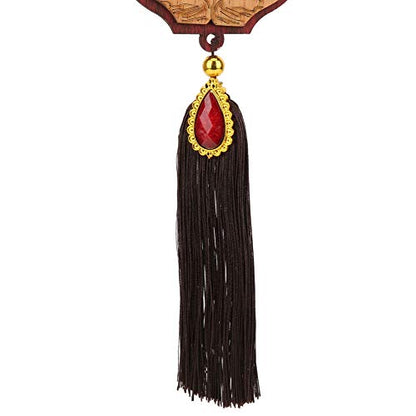 Islamic Car Ornaments, Exquisite Workmanship, Beautiful Decoration, Made of Imitation Wood, Great Muslim Gifts for Ramadan, Eid, Birthday, Hanging Pendants (140245) - size: 140245
