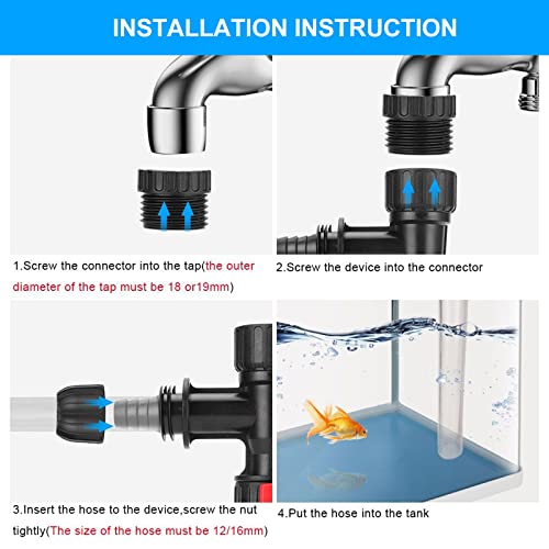 ULTECHNOVO 1 Set Fish Tank Water Changer Fish Tank Cleaner Cleaning Tool for Aquarium Water Changing Device Fish Tank Cleaning Tool Aquarium Water Change Accessories Aquarium Supplies