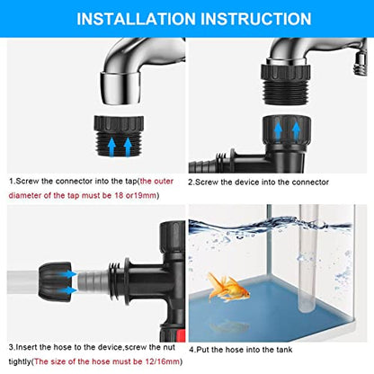 ULTECHNOVO 1 Set Fish Tank Water Changer Fish Tank Cleaner Cleaning Tool for Aquarium Water Changing Device Fish Tank Cleaning Tool Aquarium Water Change Accessories Aquarium Supplies