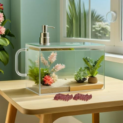 MERRYHAPY 4pcs Miniature Fairy Garden Bridges Set for Fish Tank Aquarium Decor – Micro Landscape Z-Shaped Bridge Stairs Mini Garden Accessories for Terrarium and Desktop Ornaments