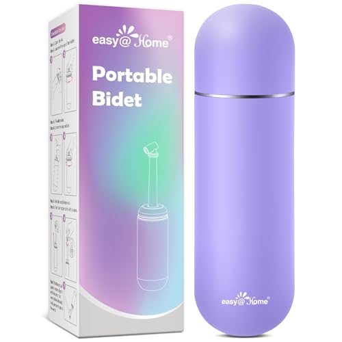 easy@Home Portable Bidet for Travel - Peri Bottle for Postpartum Care - color: Purple