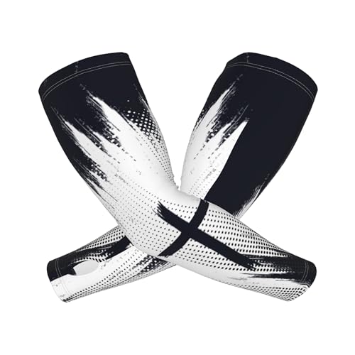 Arm Sleeves Outdoor Garden Sports Cooling Sun Sleeve for Women Men Farm - color: Faith