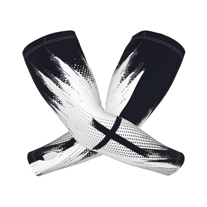 Arm Sleeves Outdoor Garden Sports Cooling Sun Sleeve for Women Men Farm - color: Faith