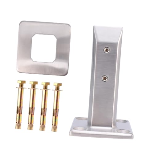 VILLCASE Easy to Use Glass Clamp Stainless Steel Glass Bracket Practical Fixing Tool for Lid and Screw