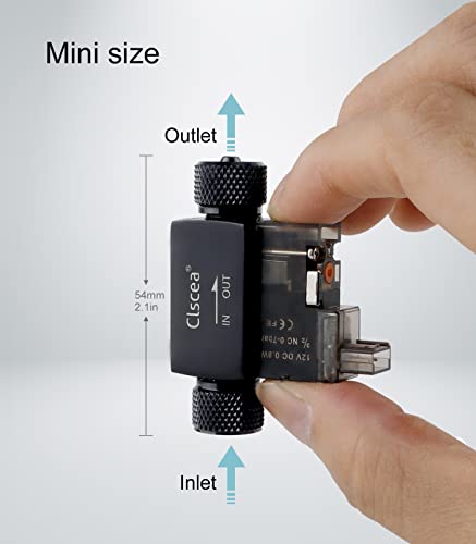 Inline CO2 Solenoid Valve Mini Low Temperature for Aquarium CO2 System - color: Dual head Solenoid Valve without Bubble Counter