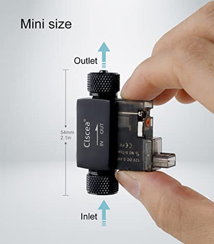 Inline CO2 Solenoid Valve Mini Low Temperature for Aquarium CO2 System - color: Dual head Solenoid Valve without Bubble Counter