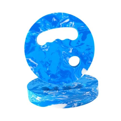 Menolana Water Exercise Discs Pool Resistance, Swim Discs Lightweight Buoyancy EVA Foam Aerobic Equipment for Water Workout Beach Pool - color: Blue White