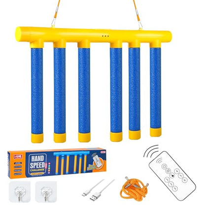 ATG Reflex Drop Sticks Challenge Game with Remote Control - 3 Adjustable Speed Modes Hand-Eye Coordination & Reaction Training Toy, Fun Catch Falling Sticks Game for Kids, Adults