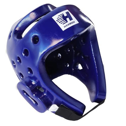 Taekwondo Sparring Head Guard, Competition Protection Headgear for Taekwondo, Karate and Martial Arts - color: blue, size: Large