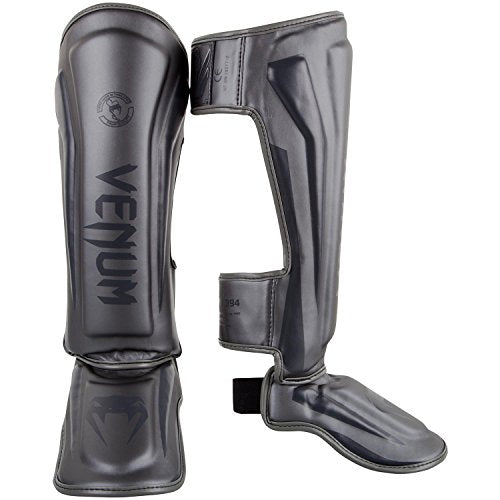 Venum Elite Standup Shin Guards - color: Grey/Grey, size: Medium