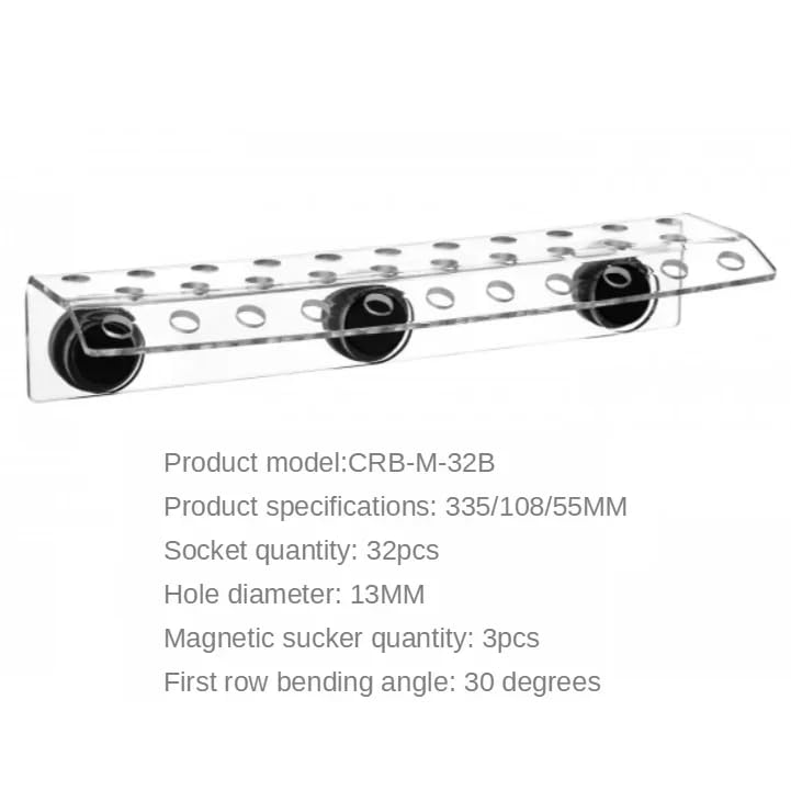 Marine Sources Fish Tank Aquarium Supplies Acrylic Magnetic Coral Frag Rack - for 15mm Glass Thickness (CRB-M-32B) - size: CRB-M-32B
