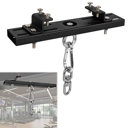Heavy Duty Steel Beam Hanger, Punching Bag Hanger Mount I-Beam, Dual-Track I-Beam Heavy Bag Mount Hanger for Boxing Muay Thai Training,Aerial Yoga Swing & Hammock