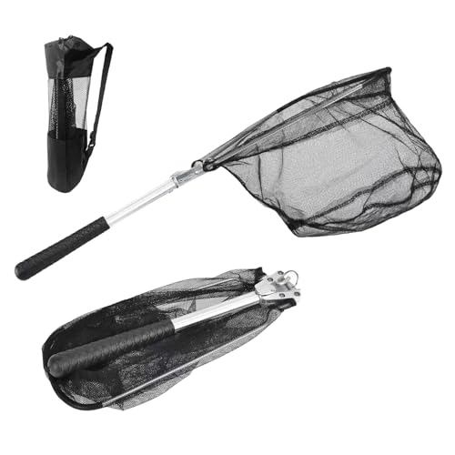 Fishing Net with Handle with Storage Bag,Portable Telescopic Fishing Net Telescoping Handle,Fish Net,Fishing Nets,Extend to 40-63 Inches for Kids Men Women - style: 1 Pack - 20.5" Full + 1 Carry Bag