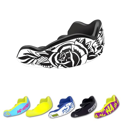 DAMAGE CONTROL High-Impact Mouth Guard – Sports Mouthguard for Boxing, Football, Hockey, Lacrosse & Basketball, Protects Teeth & Jaw, Protective Mouthpiece for Adults & Youth (Adult, Blackarts 2.0) - color: Blackarts 2.0, size: Adult