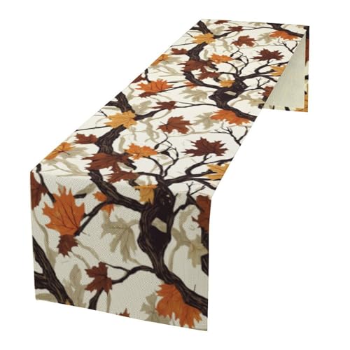 Camo Tree Table Runner,Forest Camouflage Hunting Wildlife Table Cloth for Home Indoor Outdoor Kitchen Holiday Birthday Party Wedding Decor 13x36 Inch - color: Camouflage-4, size: 13x36in