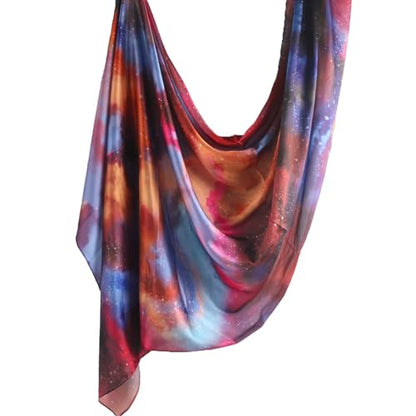 Hijab Scarf for Women Fashion Printed Modal Hijab Head Wrap Scarves Lightweight Long Scarf Shawls - color: Watercolor O