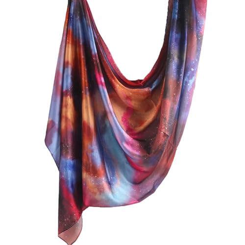 Hijab Scarf for Women Fashion Printed Modal Hijab Head Wrap Scarves Lightweight Long Scarf Shawls - color: Watercolor O