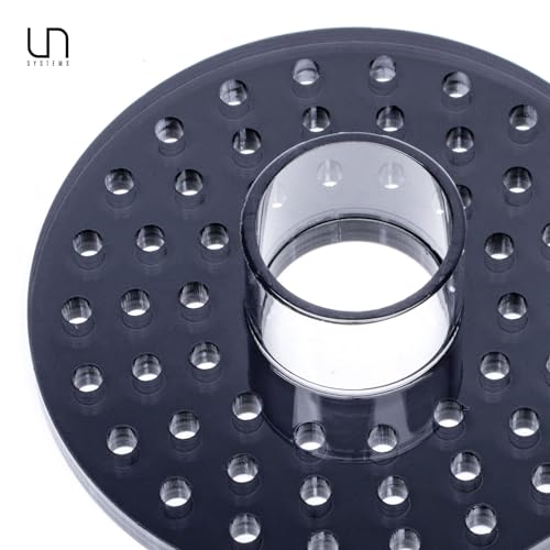 Ultum Nature Systems Filter Sock Silencer - 4” / 10 cm Acrylic Cover for UNS Reef System Sump - Fits 9cm ID, Reduces Splash Noise, Catches Debris, Integrated Handle, Aquarium Filter Accessory - 2 Pack