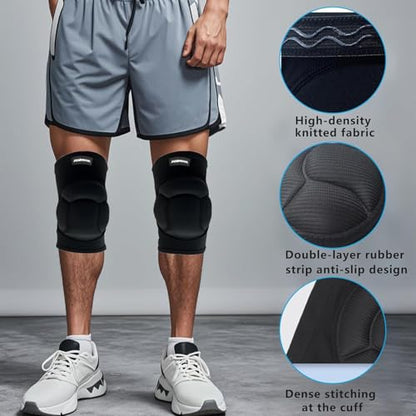 Knee Pads Volleyball Women 6XS-2XL - Basketball Knee Pads Wrestling Gear Breathable Teen Men Women for Volleyball Football Soccer Basketball L