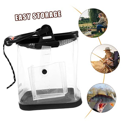 Outanaya Thickened Collapsible Bucket for Saltwater Fishing Live Bait Storage Oxygen Pump Pocket Handheld Eva Material