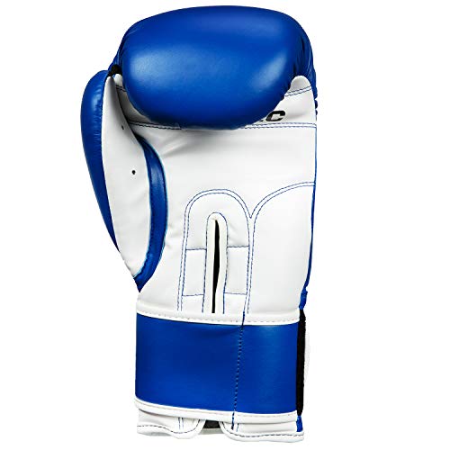 Title Classic Pro Style Training Gloves 3.0 - Boxing Gloves, Boxing Training Gloves, MMA Gloves, Oz Training Gloves, Kickboxing Gloves, Punching Bag Gloves, Sparring Gloves - color: Blue/White, size: 12 oz