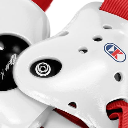 Cliff Keen Fusion Wrestling Headgear - color: White / Scarlet