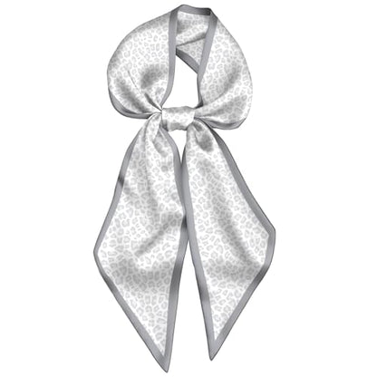 Head Hair Scarf Neck Silk Feeling Scarves Long Thin Satin Fashion Handbag Cute Decoration Women Girls 59 * 6.7'' - color: O-13-leopard