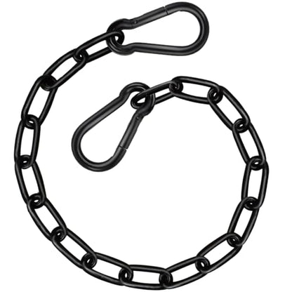 Heavy Duty Chain 21In, Black Swing Chain 660LB Capacity, Hanging Chain Extender, Porch Swing Chain Kit with Carabiners for Punching Bags, Boxing Bags