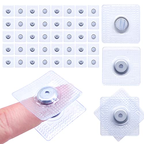 SEMINI Hidden Sew Magnetic Snap Invisible Hidden Sew in PVC Hidden Purse Closure for Fastener Handbag Cloth Clasp DIY Craft Sewing Tools (11mm) - size: 11mm,circular