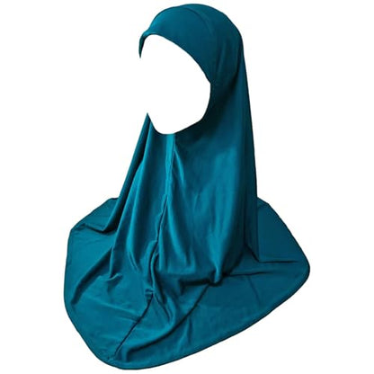 Ready To Wear Hijab For Women Instant Turban Stretch Soft Muslim Scarf For Prayer Long Hijabs Islamic Jersey Abaya - color: New Syan