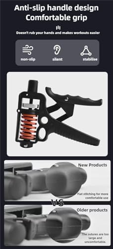 Adjustable Grip Strengthener 11-360 LBS, Forearm Strengthener Trainer with Wrist Guards, Lubricant & Storage Cord, Heavy-Duty Hand Grip Exerciser for Gym, Home Workout, Muscle Training & Injury Recovery