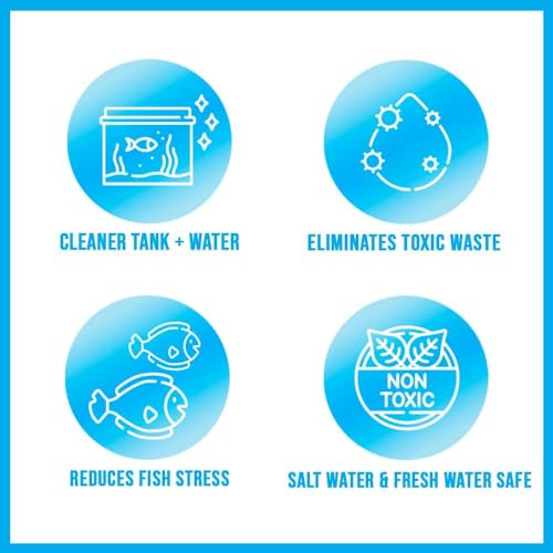 MICROBE-LIFT Gravel & Substrate Cleaner for Saltwater Aquarium and Freshwater Tanks, Tank Cleaner and Aquarium Water Conditioner, Clarifies Water, Reduces Sludge, Aquarium Supplies, 8 Ounces (GSC08) - size: 8 Ounces