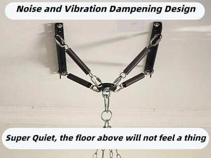 Heavy Bag Hanger Noise and Vibration Dampening Design Ceiling or Open Floor Joist Mount for Heavy Punching Bags - color: A.Up to 140 LBS
