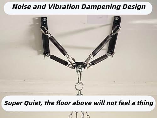 Heavy Bag Hanger Noise and Vibration Dampening Design Ceiling or Open Floor Joist Mount for Heavy Punching Bags - color: B.From 120 LBS to 200 LBS