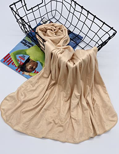 Txmout Premium Jersey Hijabs for Women - Cotton Muslim Scarfs - color: Nude