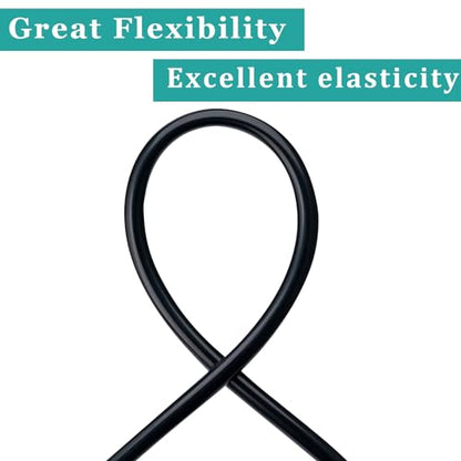 Silicone Tubing 3/4"ID × 10FT Food Grade Hose Soft Silicon Tube | Black Flexible Pure Silicon Tubing for Home Brewing Wine Making Hydroponic, High/Low Temp Resistance, Odorless, Safe - size: 3/4" ID, style: 10 Feet