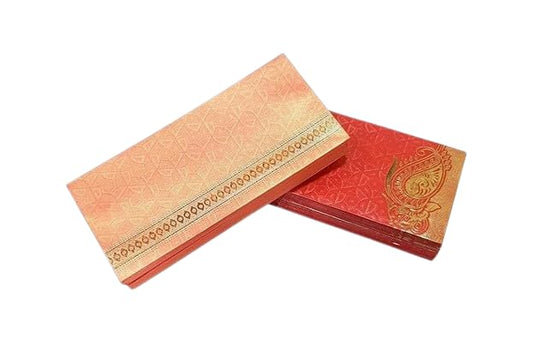 Premium Money Gift Envelopes for Cash – Designer Shagun Lifafa with Gold Foil Paisley, Wedding Gift Envelopes for Diwali Eid Rakhi Birthday, Pack of 20