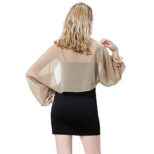 Sunscreen Long sleeves shawl UV Protection Sleeves Shawl Arm Sleeves for Women Golfing Riding Outdoor Activities - color: A-camel