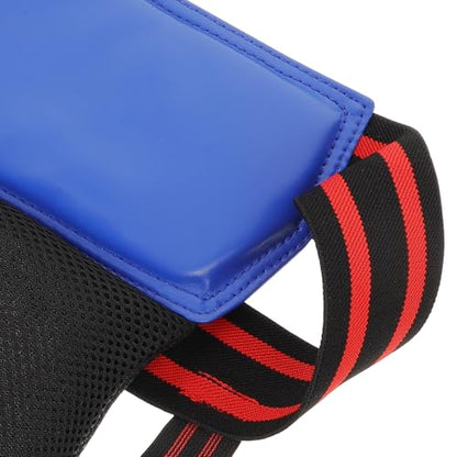 UPKOCH Boxing Groin Protector Athletic Cup MMA Groin Guard Blue Athletic Abdomen Protector for Martial Arts Taekwondo Training
