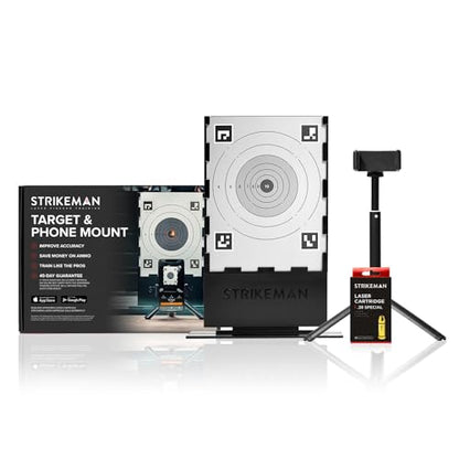 Strikeman .38 Special Dry-Fire Laser Training System - Great for Target Shooting Practice with Pistols - Kit Includes Access to Updated App (No Subscription Needed), Cartridge, Target & Phone Holder - style: .38 Special