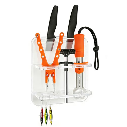 Boat Knife Holder,Marine Plier Holder and Lure Holder,Acrylic Marine Storage Organizer - style: TRANSPARENT